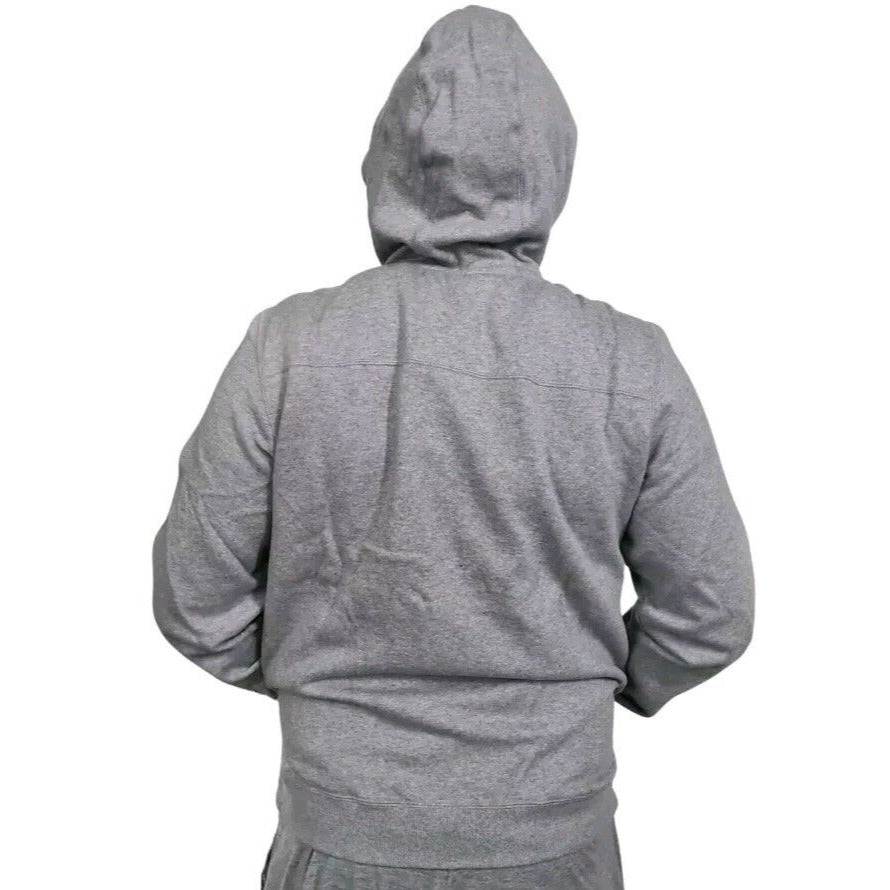 Adidas D84090 Trefoil SPO Hooded FLOC Fleece Sweatshirt Grey Men Size M