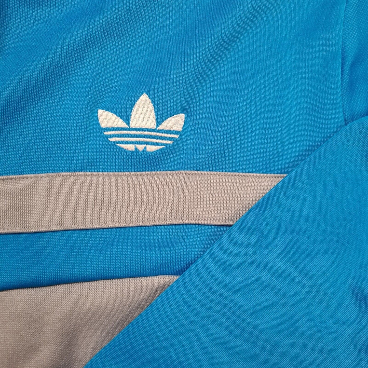 Adidas Adi ICON Tracktop Men F80676 Midgre Solblu Track Classic Jacket Size M