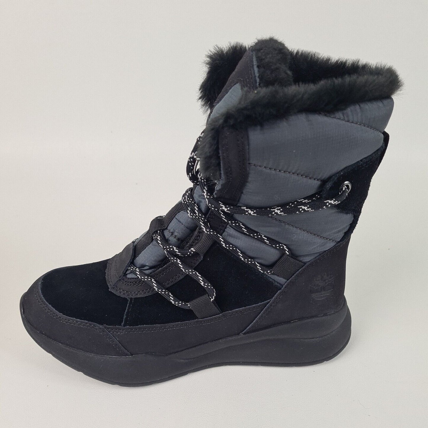 Timberland Boroughs Project Waterproof Mid Women Boot Black 0A2JCC Winter SZ 6.5