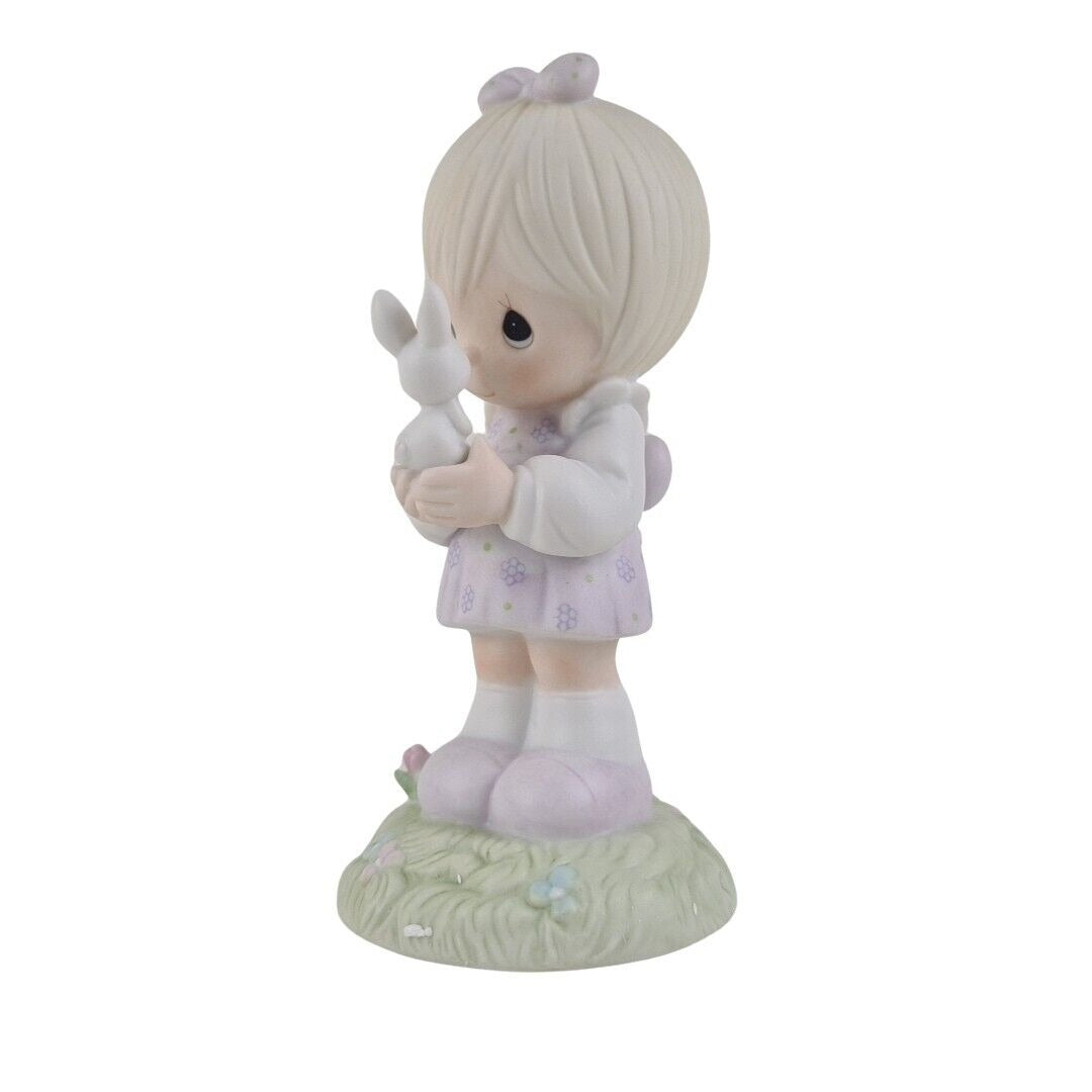 Precious Moments 109886 Wishing You A Happy Easter Porcelain Figurine Vintage