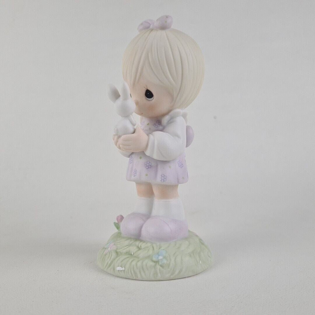 Precious Moments 109886 Wishing You A Happy Easter Porcelain Figurine Vintage