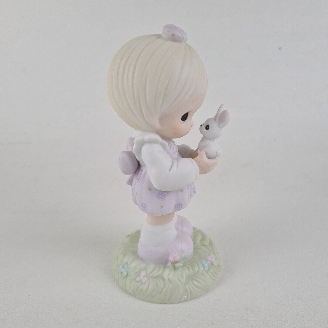 Precious Moments 109886 Wishing You A Happy Easter Porcelain Figurine Vintage