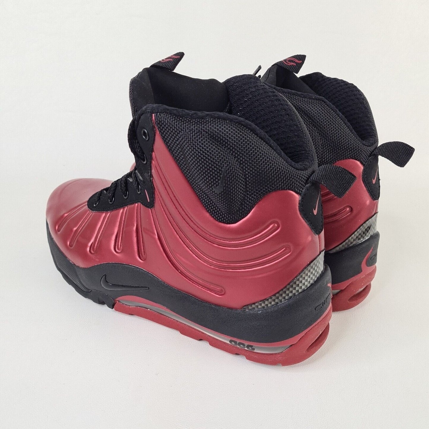 Nike Air Max ACG Bakin Boot Foamposite Red Blk 415116 600 Vintage Boy Size 5Y