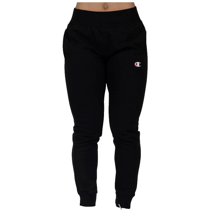 Champion Y06146 003 Women Reverse Weave Joggers Running Fleece Black Size L