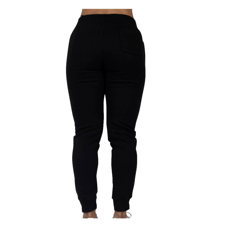 Champion Y06146 003 Women Reverse Weave Joggers Running Fleece Black Size L