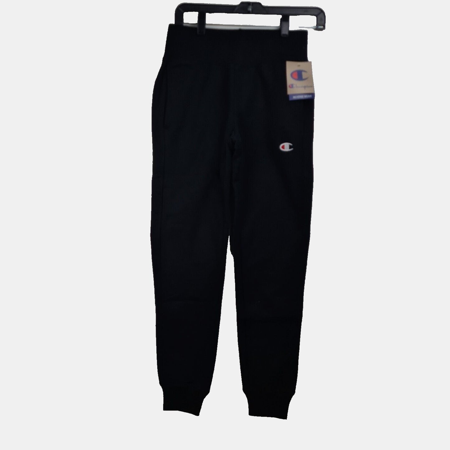 Champion Y06146 003 Women Reverse Weave Joggers Running Fleece Black Size L