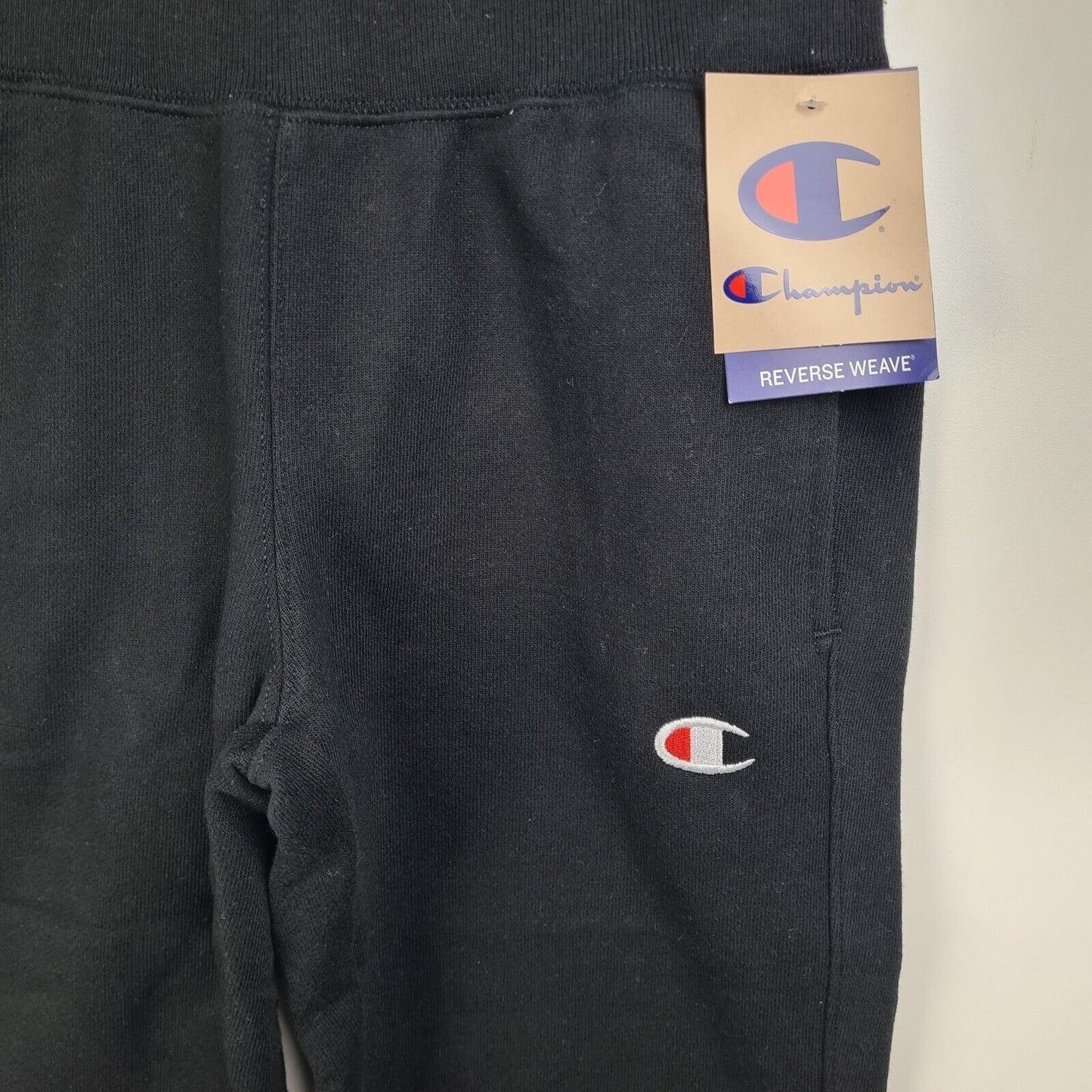 Champion Y06146 003 Women Reverse Weave Joggers Running Fleece Black Size L