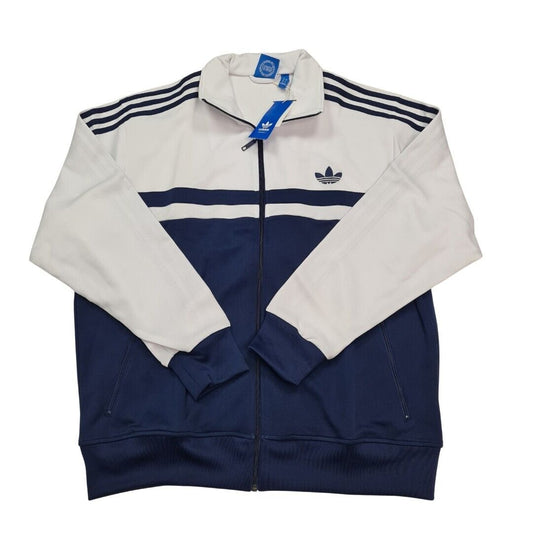 Adidas Adi ICON Tracktop Men Z38102 White Indigo Track Classic Jacket SZ 3XL