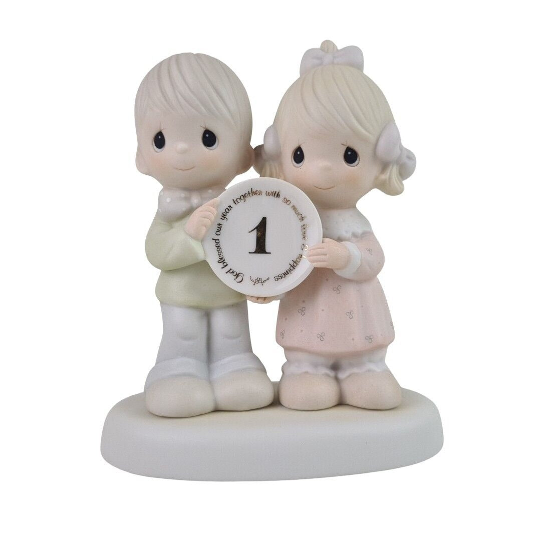 Precious Moments 1st Anniversary E-2854 God Blessed Our Year Together Figure