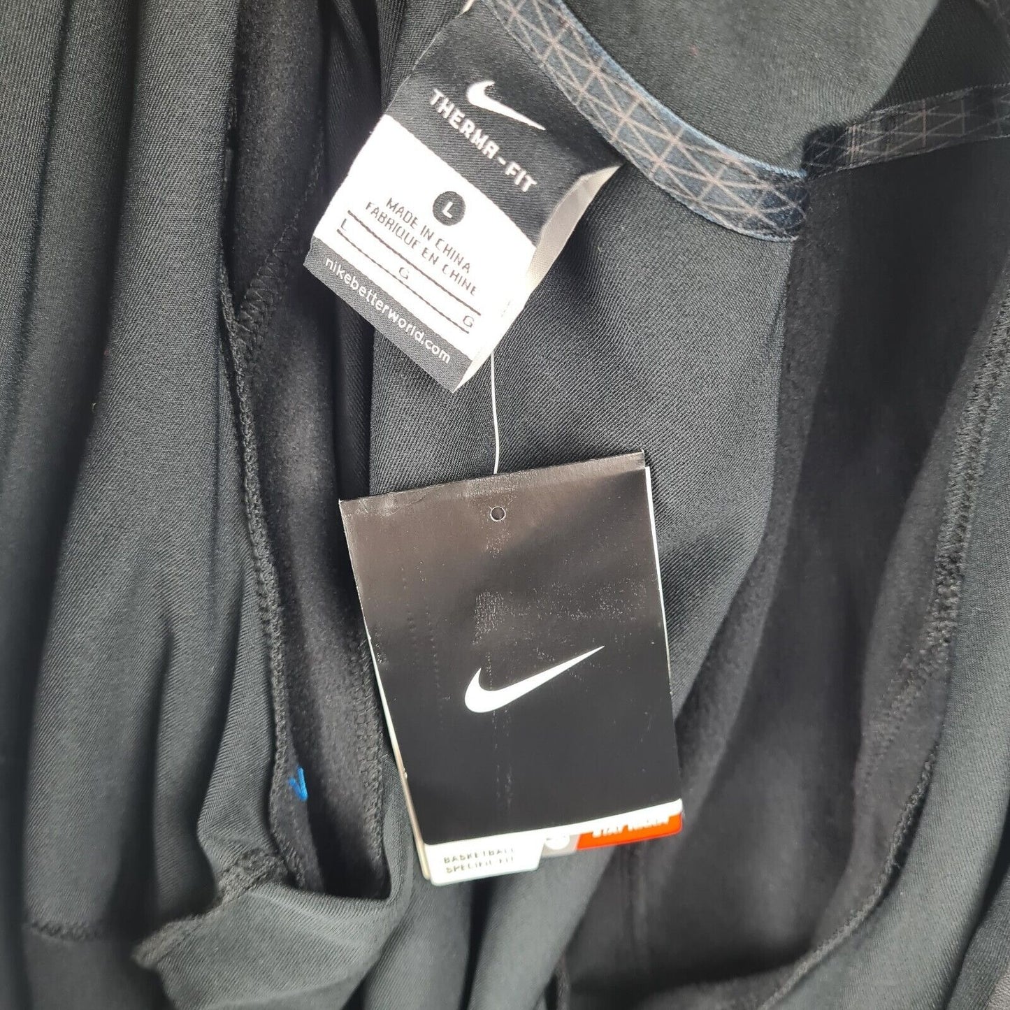 Nike 678450 010 Stay Warm Therma-fit Basketball Fit Kids Jacket Black Size L