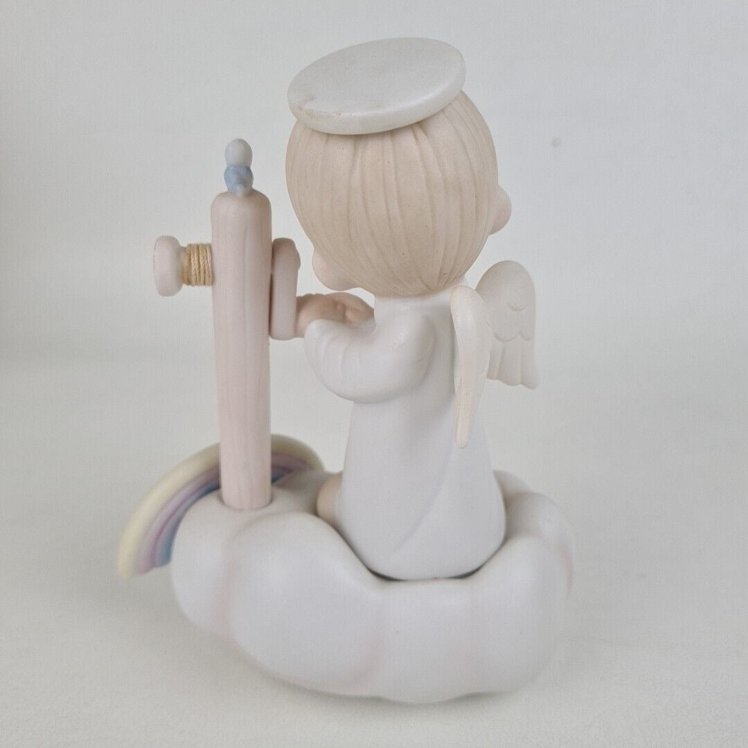 Precious Moments E-9260 God's Promises Are Sure Boy Winding Rainbow Figurine