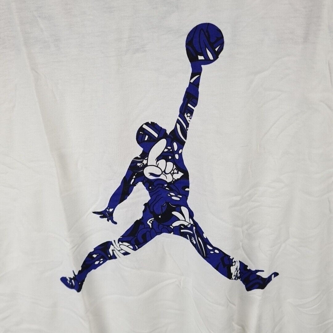 Nike Air Jordan 801601 101 Jumpman Hands Retro Men's T- Shirt White Size 2XL