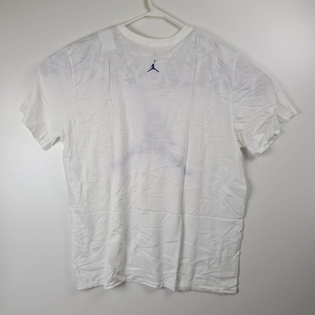 Nike Air Jordan 801601 101 Jumpman Hands Retro Men's T- Shirt White Size 2XL