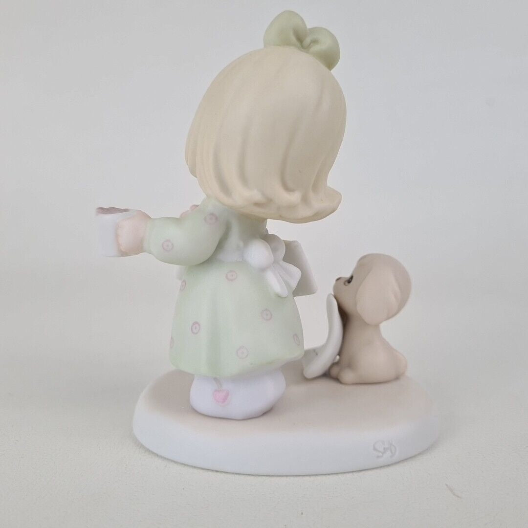 Precious Moments 320714 What Would I do Without You Girl Dog Porcelain Figure