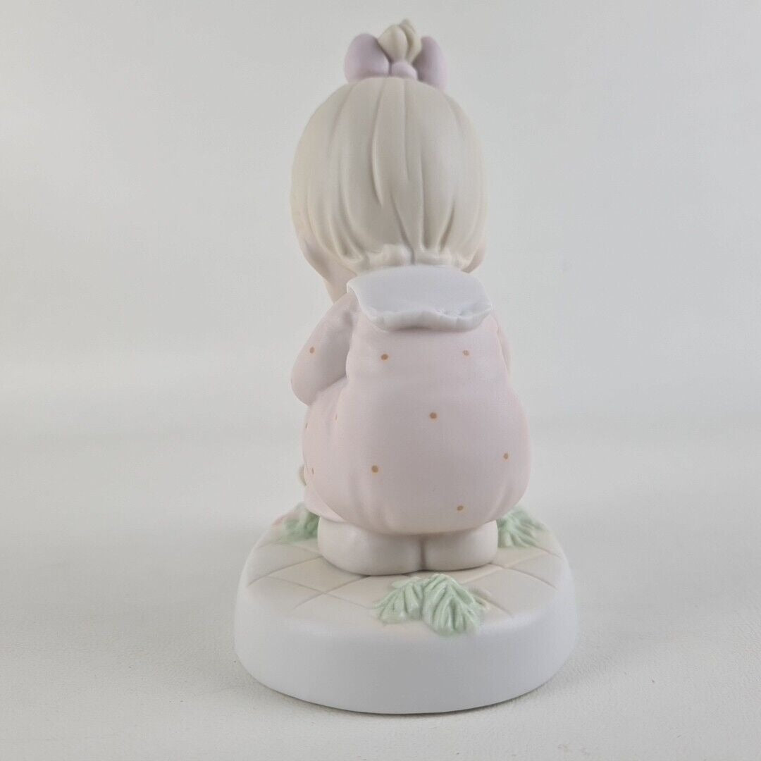 Precious Moments 523755 Just Poppin' In To Say Halo! Porcelain Figurine Vintage