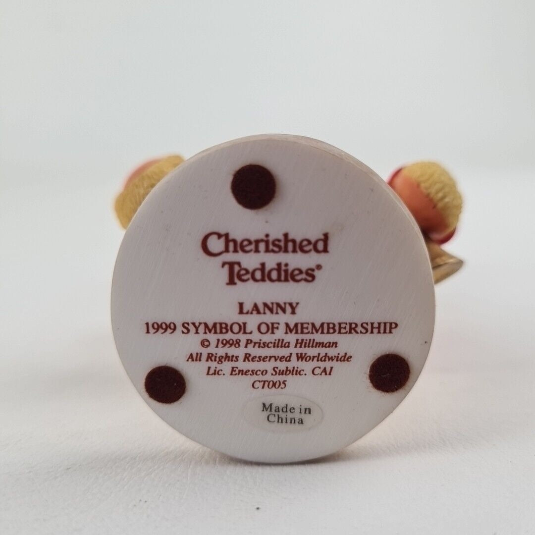 Cherished Teddies Club CT005 Lanny 1999 Symbol Of Membearship Figurine