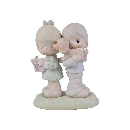 Precious Moments 106798 Puppy Love is From Above Porcelaine Figurine Vintage