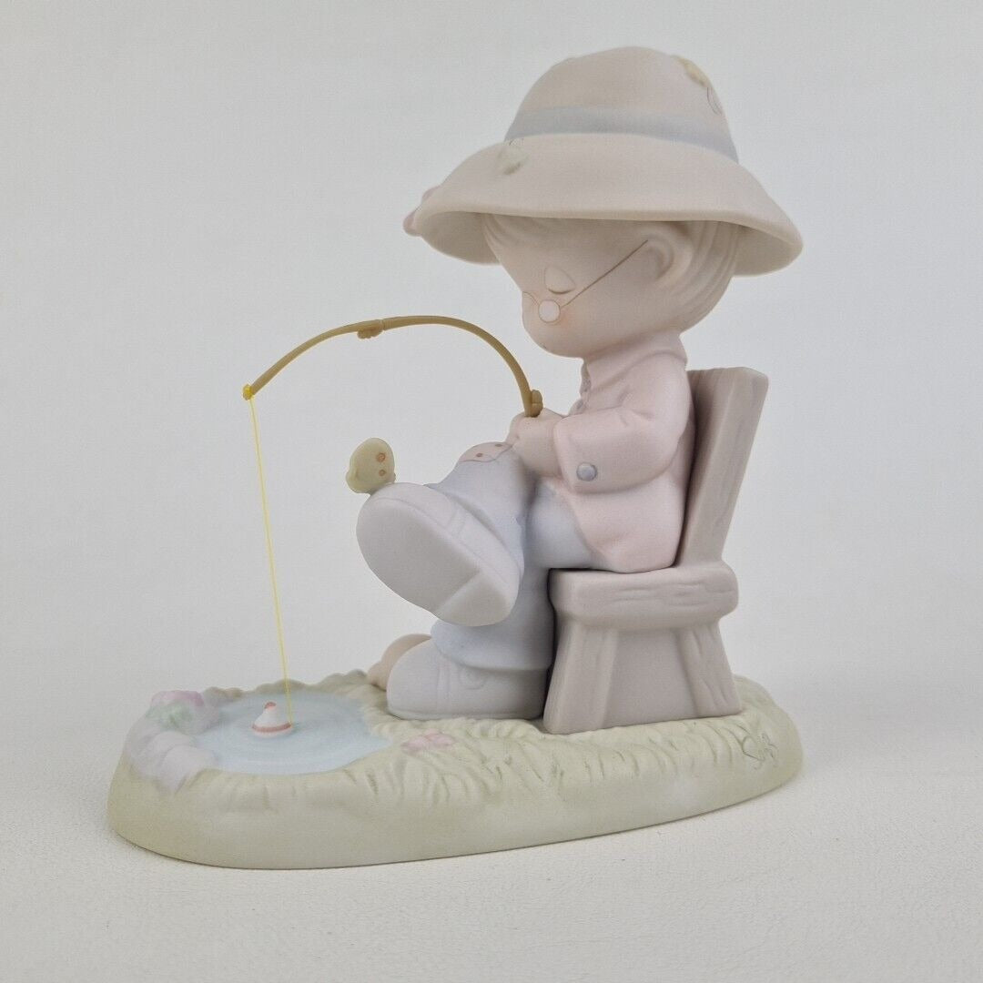 Precious Moments 522864 Just A Line To Say Youre Special Fishingman Figurine