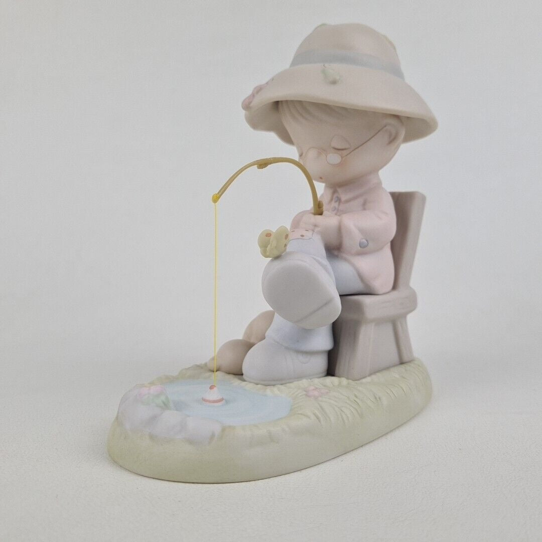 Precious Moments 522864 Just A Line To Say Youre Special Fishingman Figurine