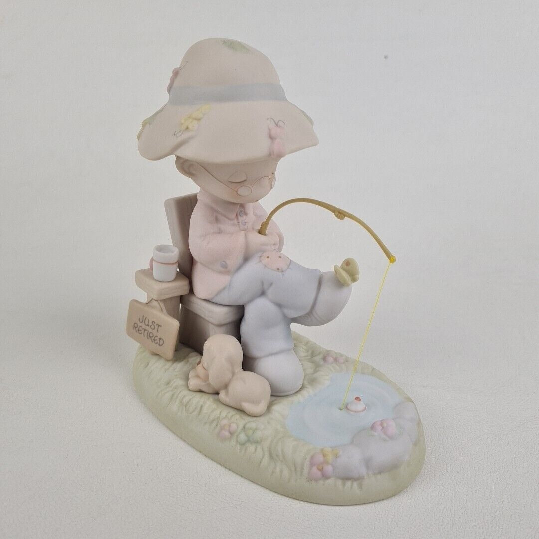 Precious Moments 522864 Just A Line To Say Youre Special Fishingman Figurine