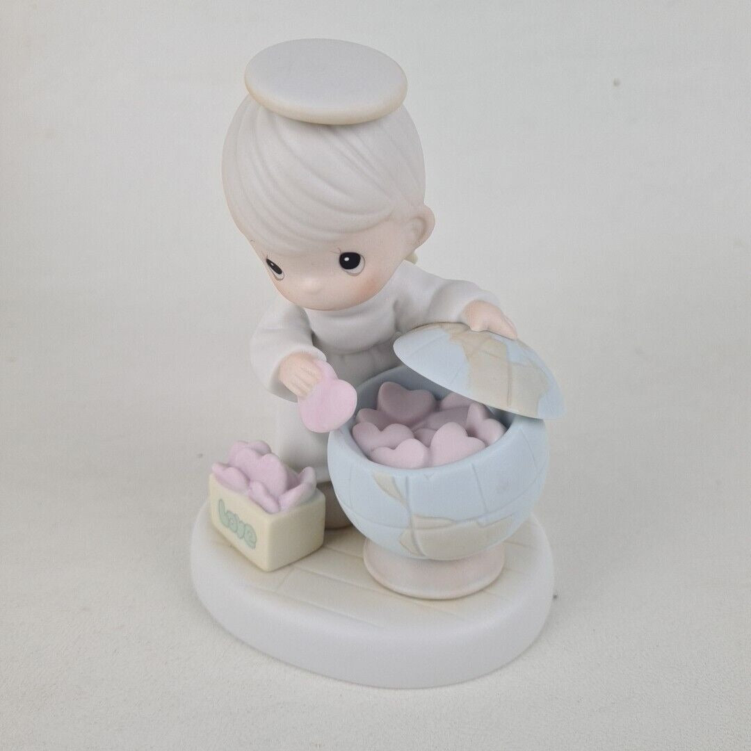 Precious Moments 531065 What The World Needs Is Love Porcelain Figurine Vntg