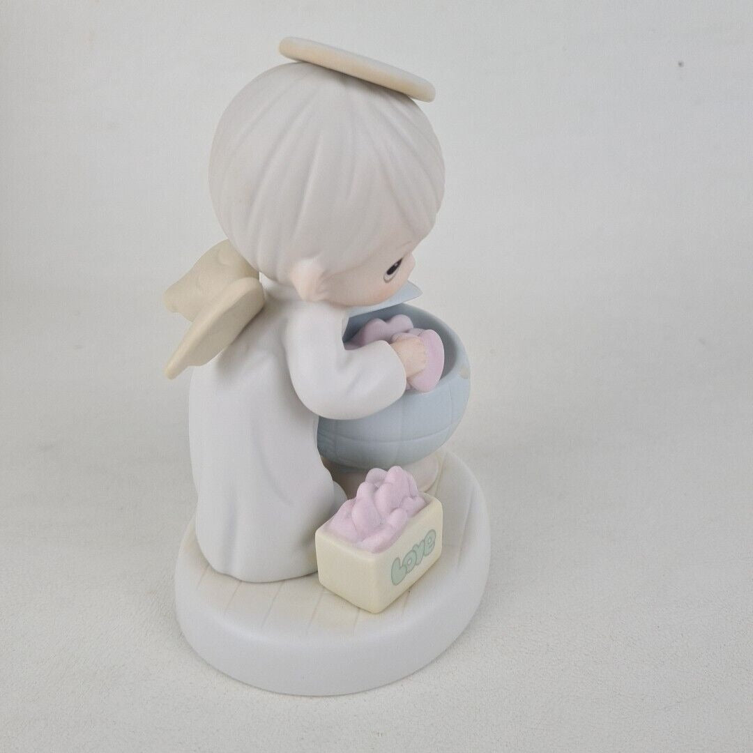 Precious Moments 531065 What The World Needs Is Love Porcelain Figurine Vntg