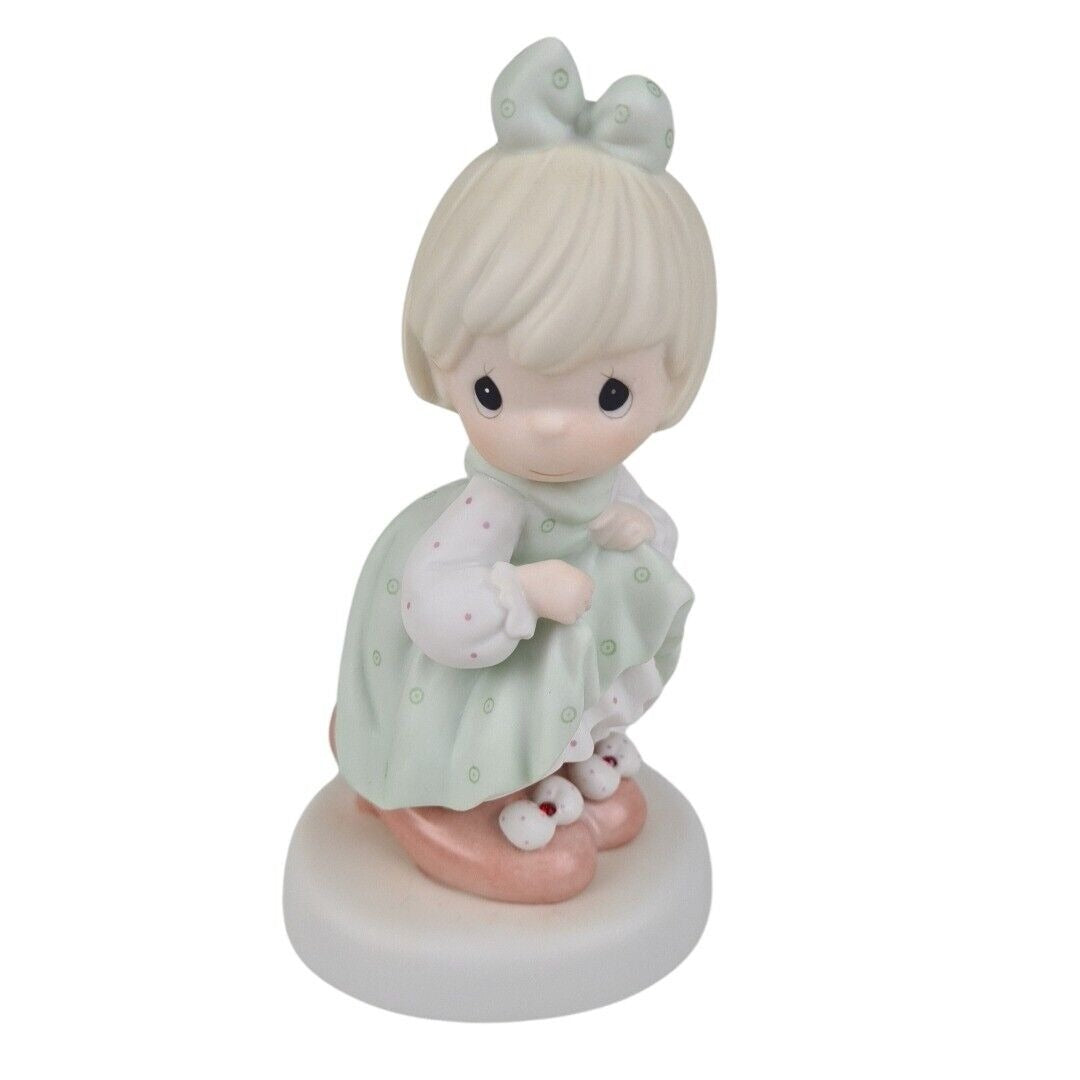 Precious Moments 531634 Who's Gonna Fill Your Shoes Porcelain Figurine Vntg