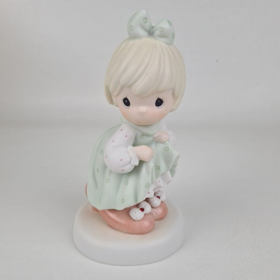 Precious Moments 531634 Who's Gonna Fill Your Shoes Porcelain Figurine Vntg