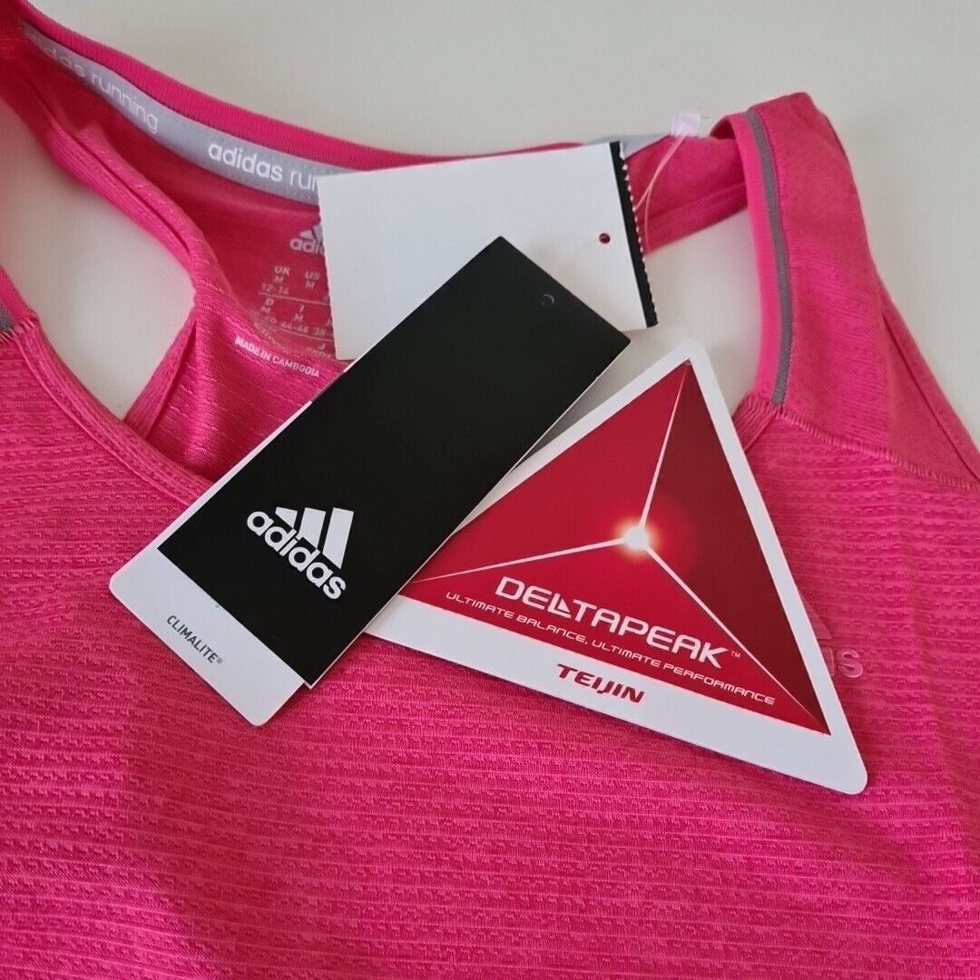 adidas S97949 Women's Running Athletic Supernova Tank Top Superpink Size M