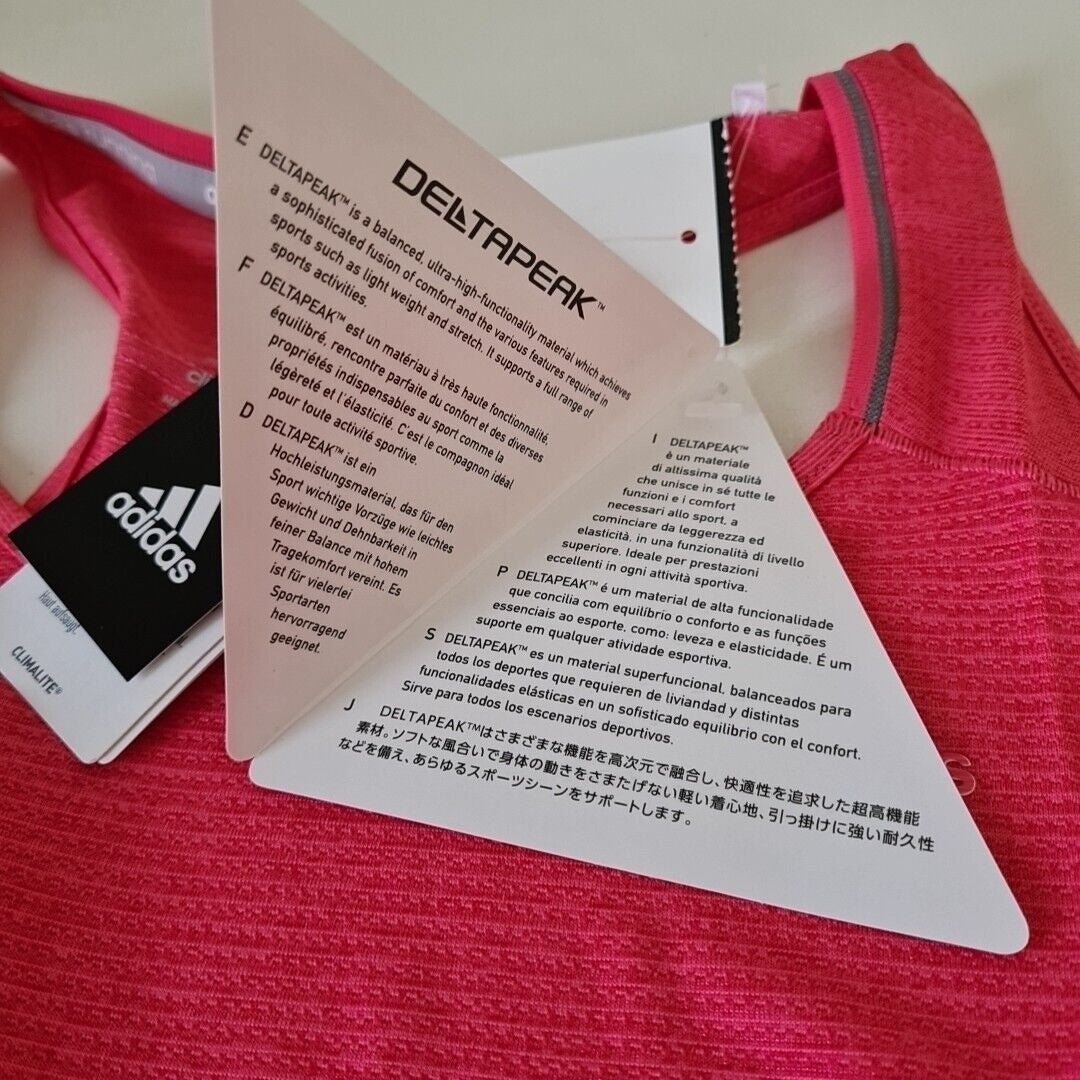 adidas S97949 Women's Running Athletic Supernova Tank Top Superpink Size M