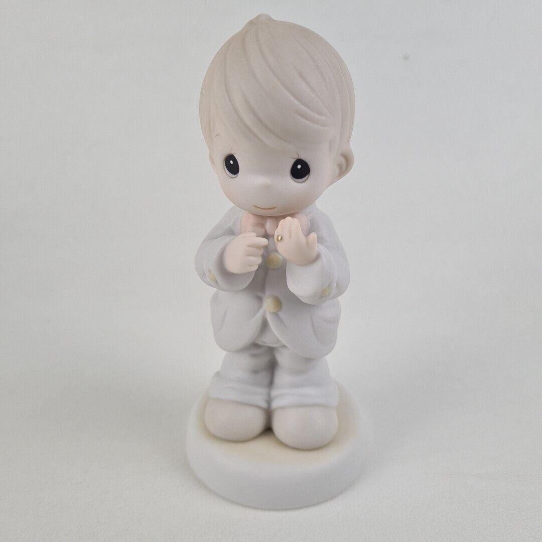 Precious Moments 531006 I Still Do Wedding Porcelain Boy Figurine Vintage