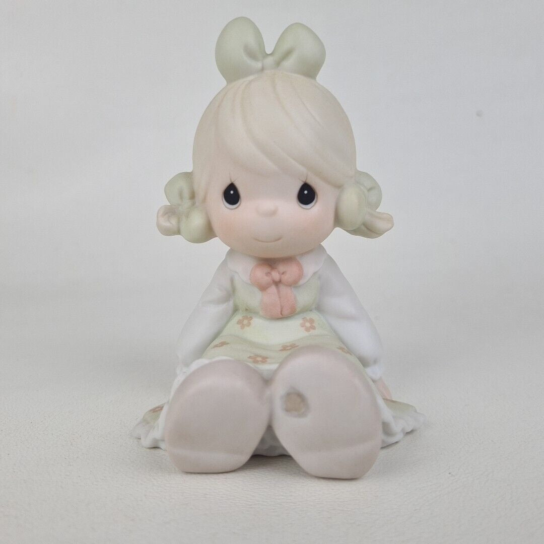 Precious Moments 531162 Bless Your Soul Little Girl Sitting Porcelain Figure