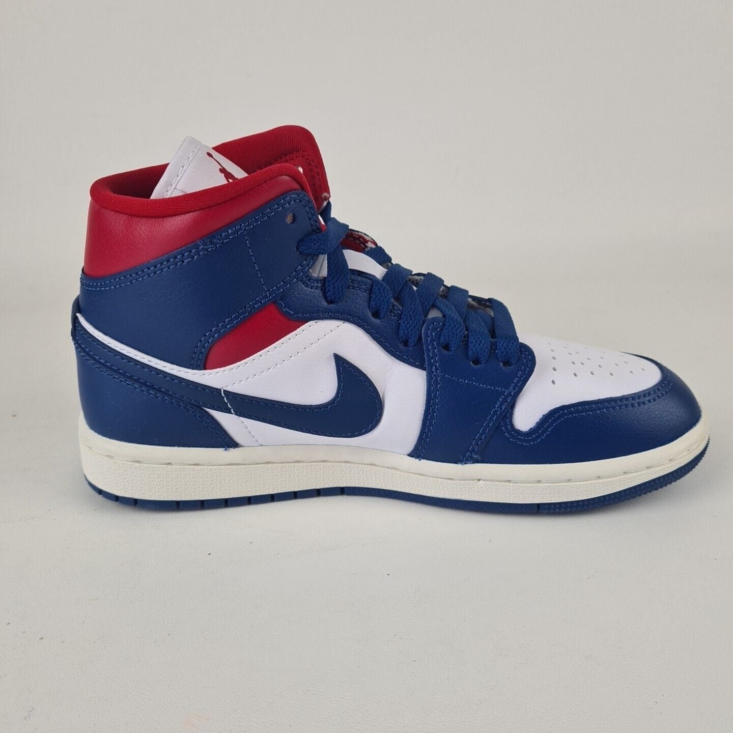 Nike Air Jordan 1 Mid Blue Red BQ6472 146 Women's Basketball Sneakers Size 11