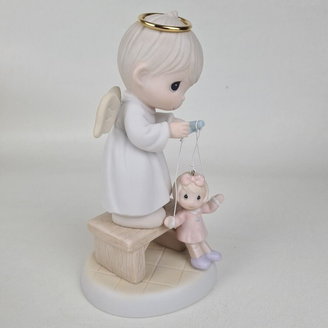 Precious Moments 325325 THE GOOD LORD WILL ALWAYS UPHOLD US Porcelain Figure