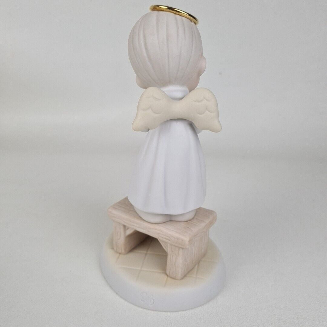 Precious Moments 325325 THE GOOD LORD WILL ALWAYS UPHOLD US Porcelain Figure