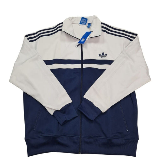 Adidas Adi ICON Tracktop Men Z38102 White Indigo Track Classic Jacket SZ 2XL