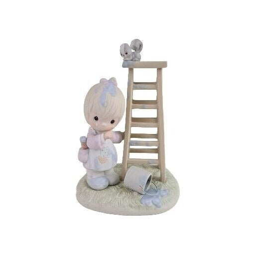 Precious Moments 520802 "My Days Are Blue Without You" Porcelain Figurine