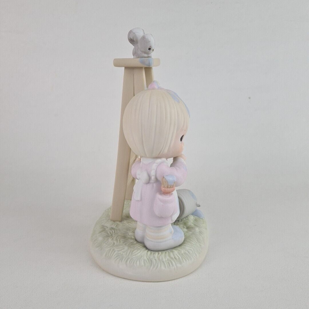 Precious Moments 520802 "My Days Are Blue Without You" Porcelain Figurine