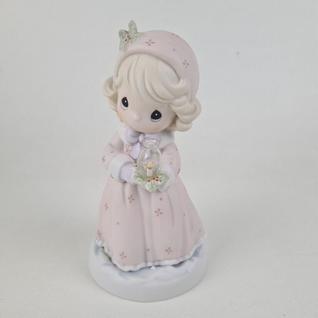 Precious Moments 150118 Making Spirits Bright Porcelain Figurine Vintage