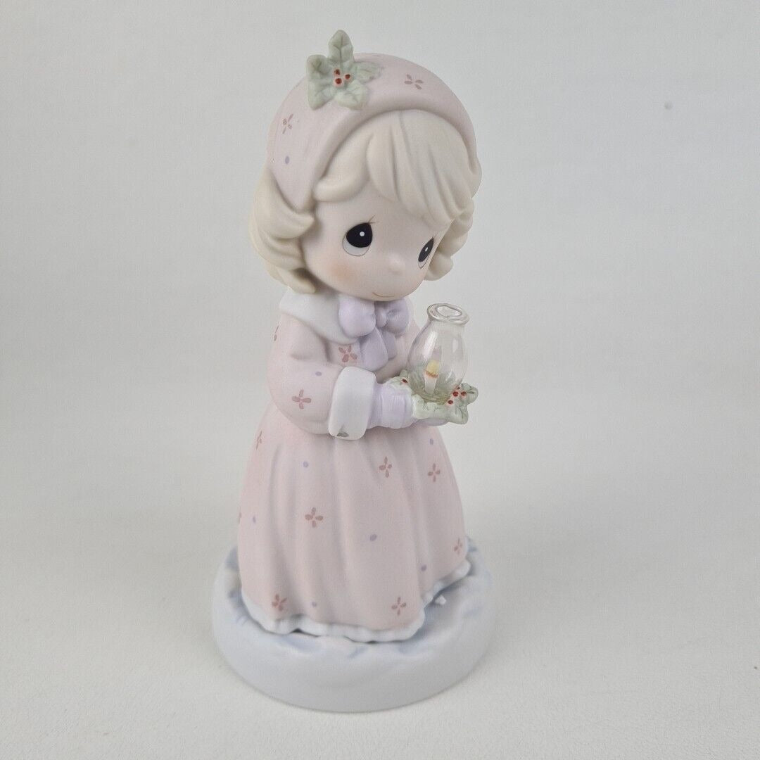 Precious Moments 150118 Making Spirits Bright Porcelain Figurine Vintage