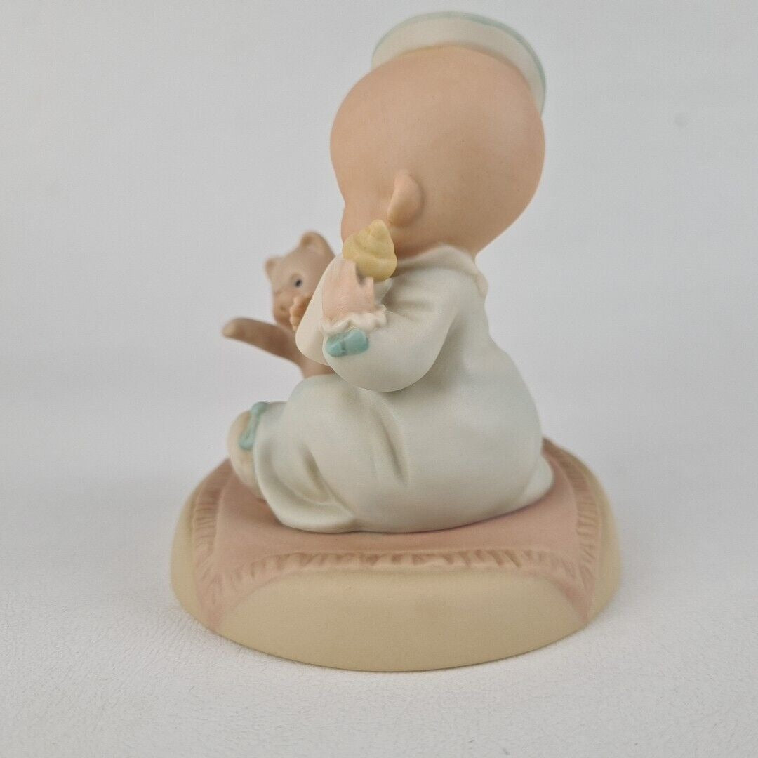 Memories of Yesterday 523127 Bless Em Baby Boy With Cat And Bottle Figurine