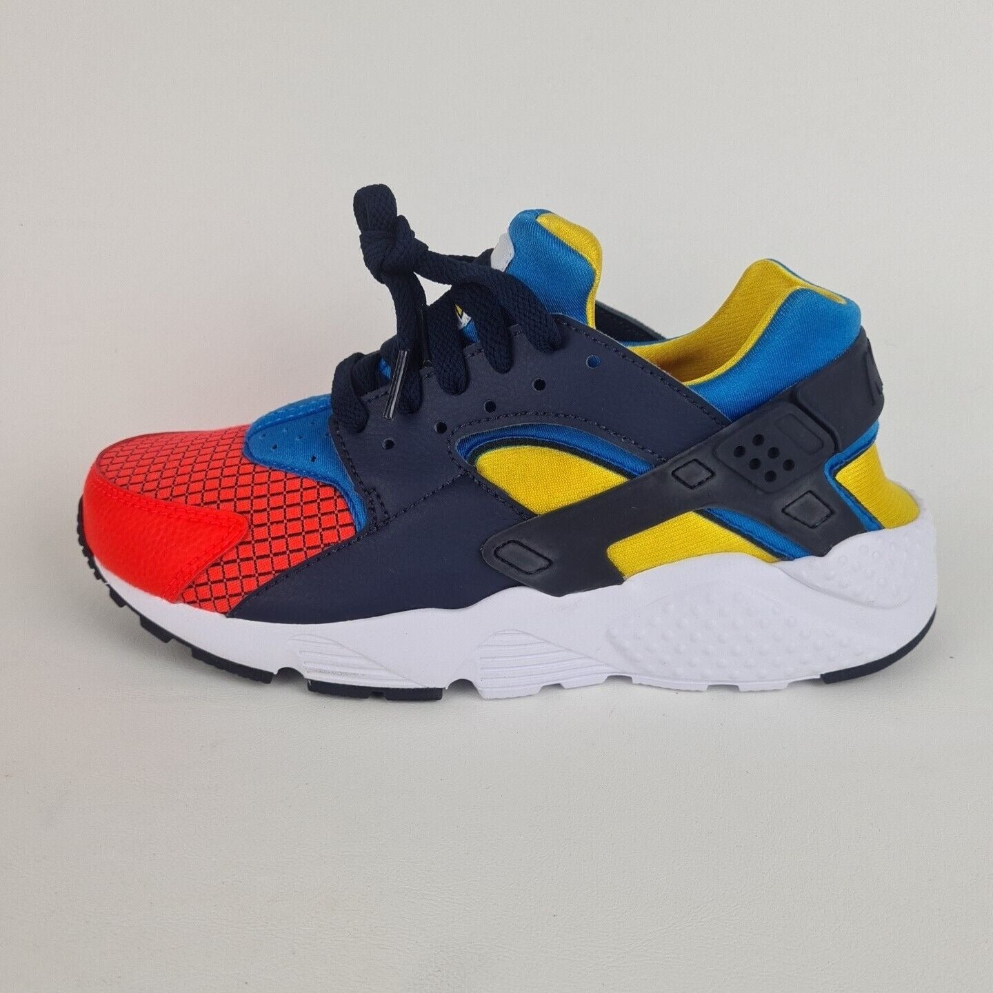 Nike Huarache Run Now GS BQ7096 600 Red Blue Sneakers Sport Size 7 Y = 8.5 Women