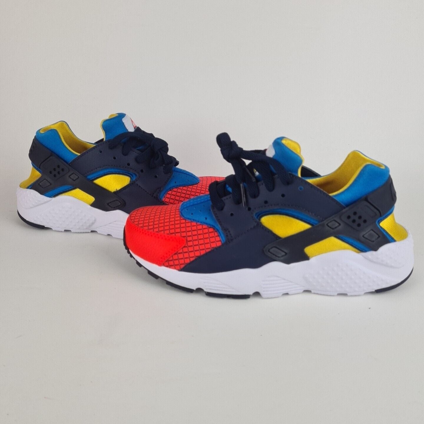 Nike Huarache Run Now GS BQ7096 600 Red Blue Sneakers Sport Size 7 Y = 8.5 Women