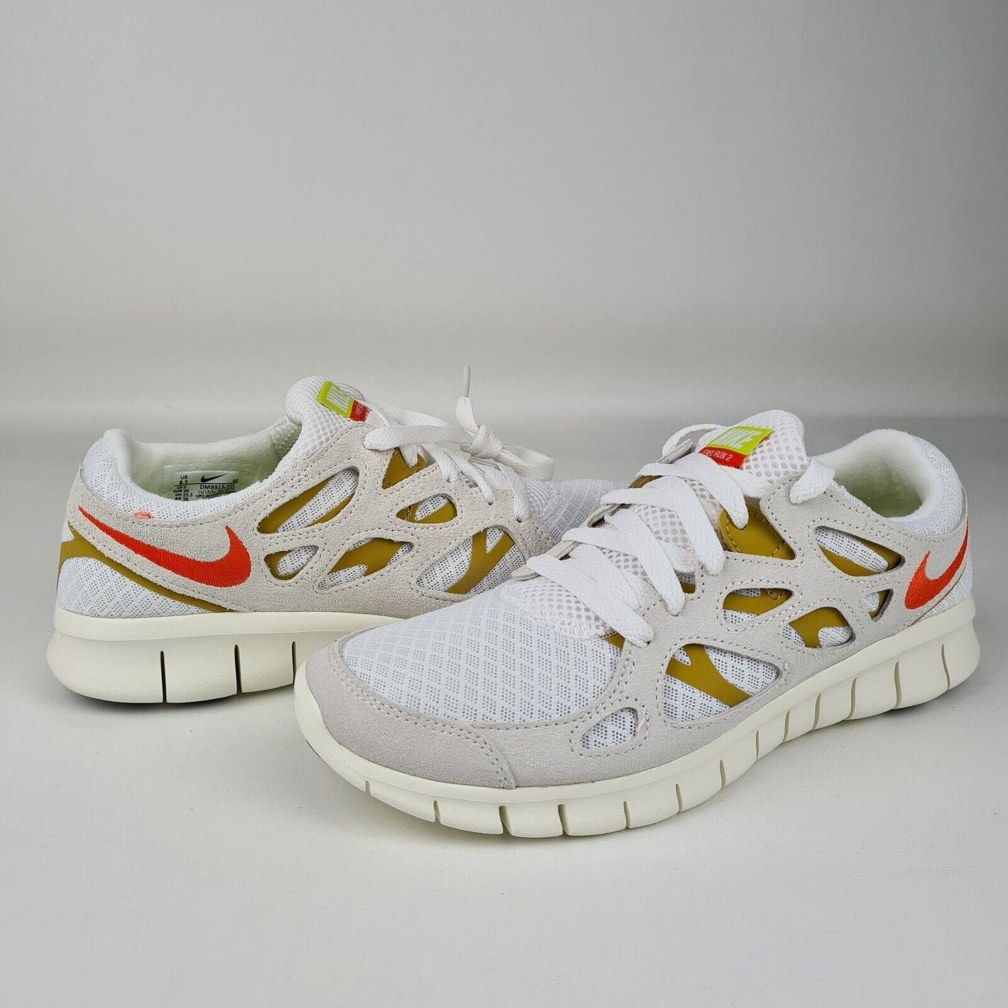 Nike Free Run 2 Womens Running Sneakers Shoes Summit White DM8915 102 Size 7