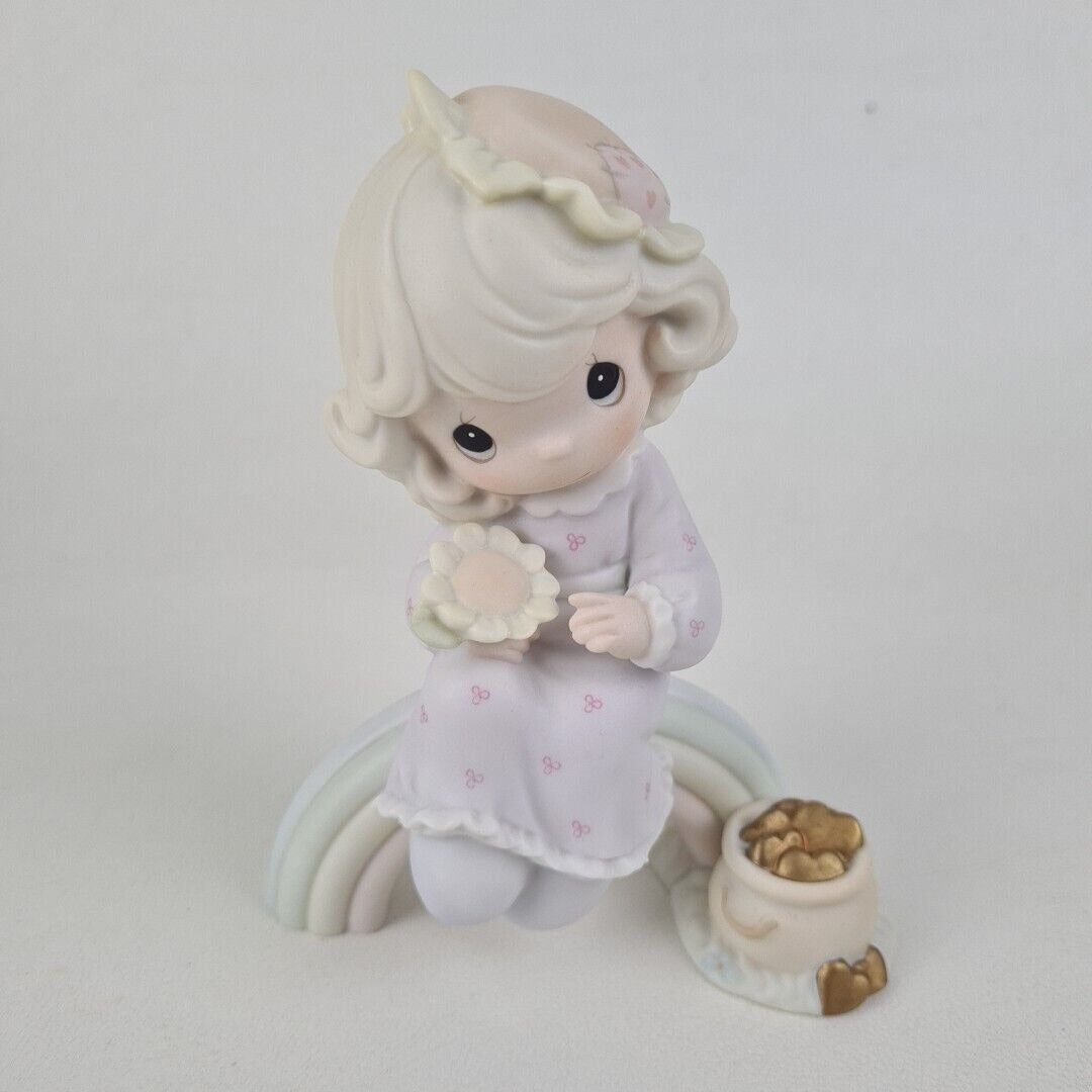 Precious Moments 128309 Dreams Really Do Come True Trumpet Porcelain Figurine