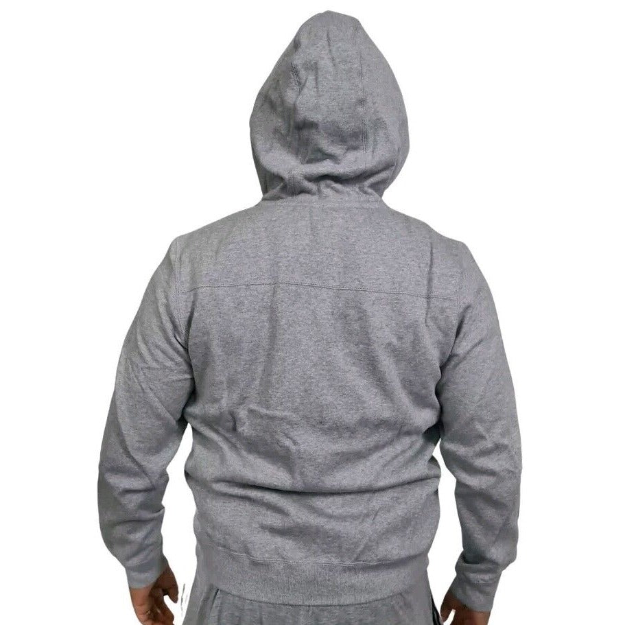 Adidas D84090 Trefoil SPO Hooded FLOC Fleece Sweatshirt Grey Men Size 2XL