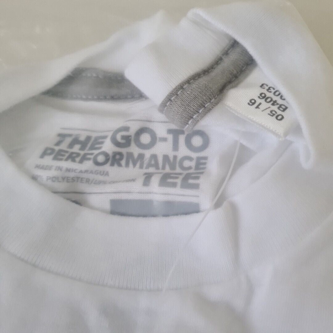 Adidas BP7750 Men White T-Shirt Takeoff The Go To Performance Tee Casual SZ XL