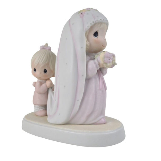 Precious Moments E-2832 God Bless The Bride Wedding Girl Porcelain Figurine