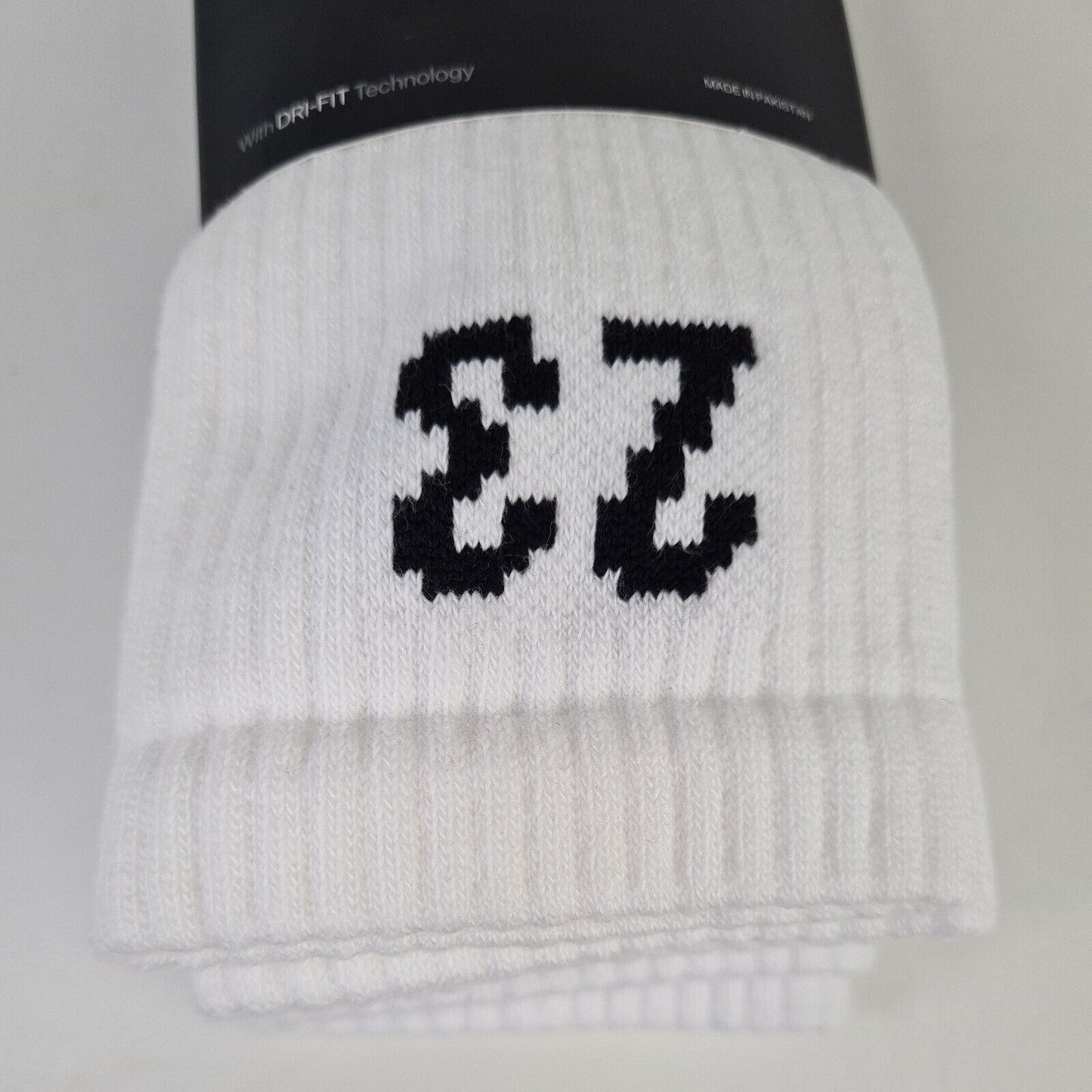 Nike Jordan Essential Crew 3 Pack Socks DA5718 100 Dri-Fit White Size Men 6-8