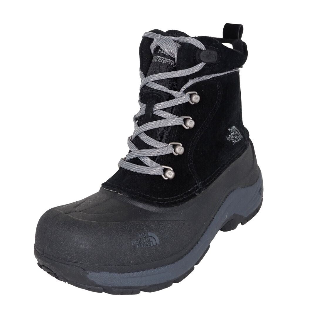 The North Face B CHILKATS LACE Boys Boots Winter Black Waterproof AX0Y0L0 SIZE 5